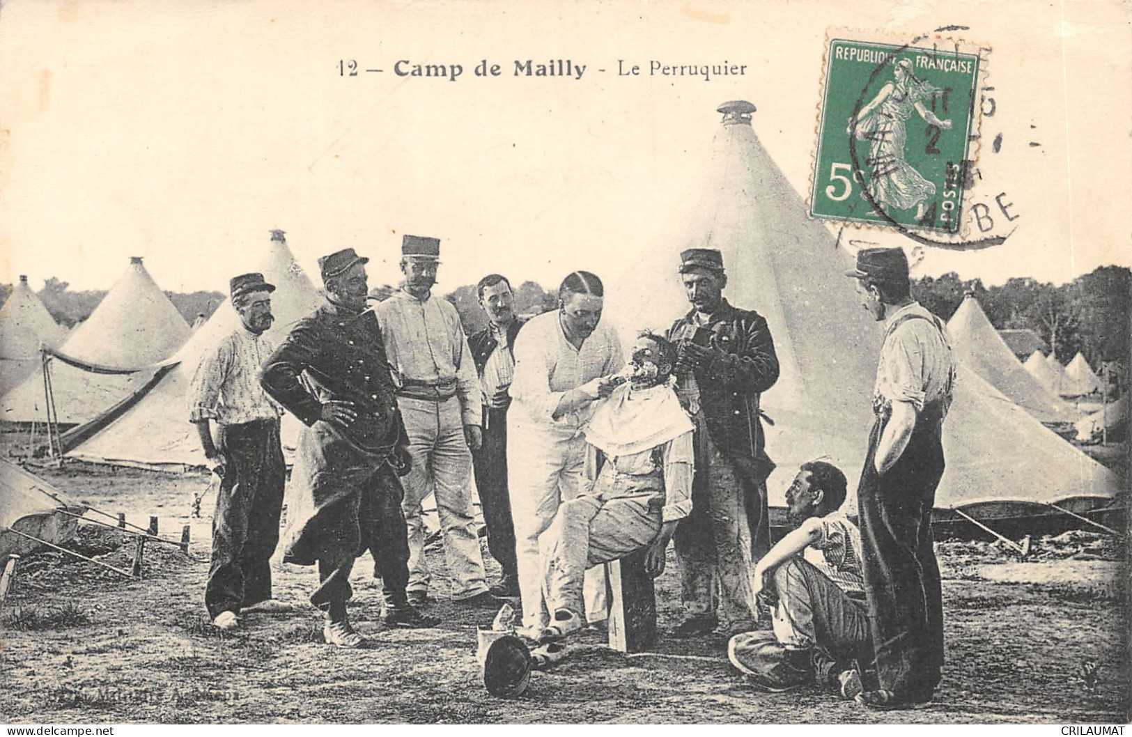 10-MAILLY LE CAMP-LE PERRUQUIER-N°6027-C/0323 - Mailly-le-Camp