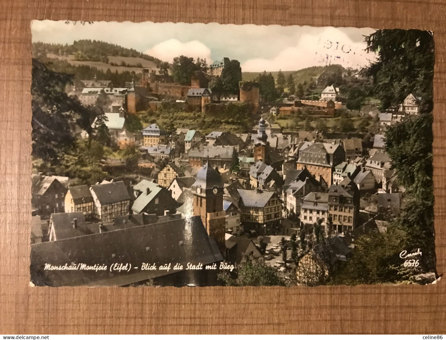 Monschau Montjoie Blick Auf Die Stadt Mit Burg - Monschau