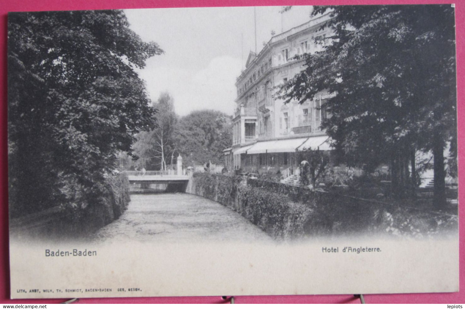 Visuel Très Peu Courant - Allemagne - Baden Baden - Hotel D'Angleterre - CPA En Excellent état - Baden-Baden