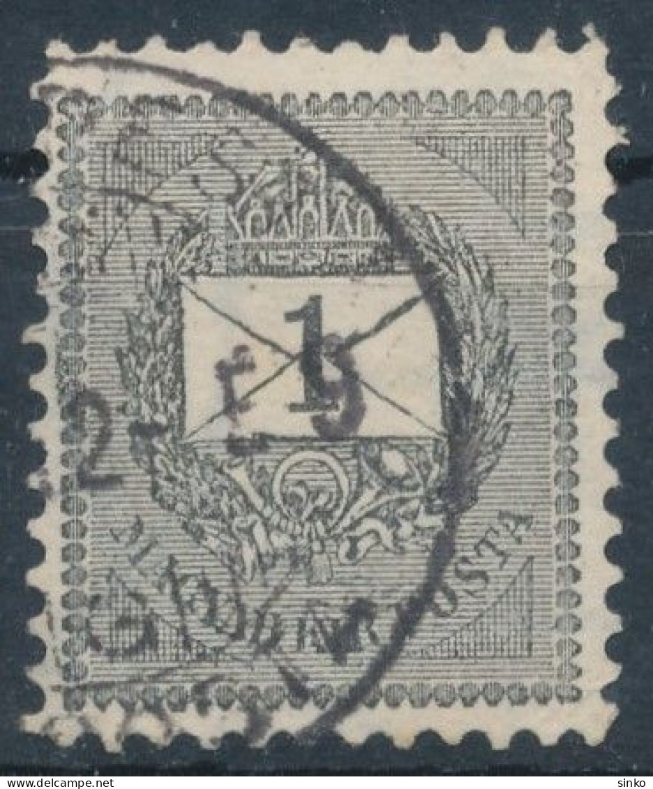 1889. Black Number Krajcar 1kr Stamp - Gebruikt