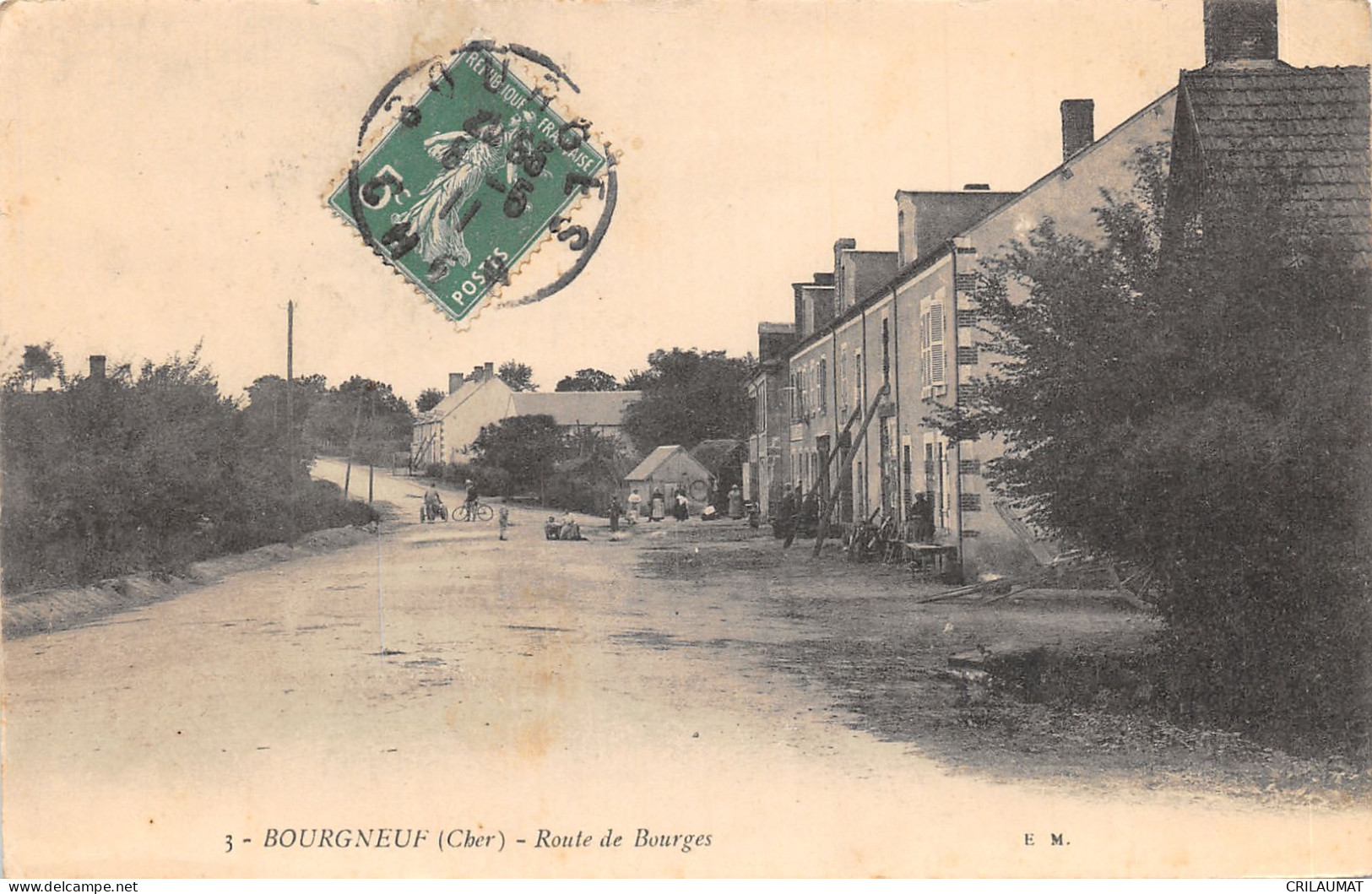 18-BOURGNEUF-ROUTE DE BOURGES-N°6027-G/0125 - Autres & Non Classés