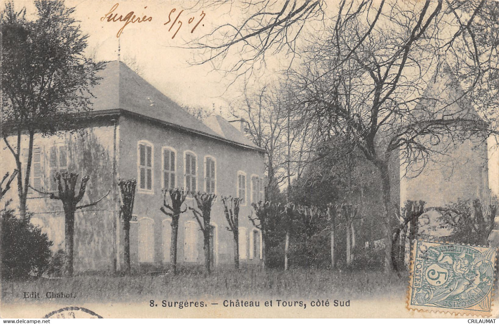 17-SURGERES-CHATEAU ET TOURS-N°6027-G/0061 - Surgères