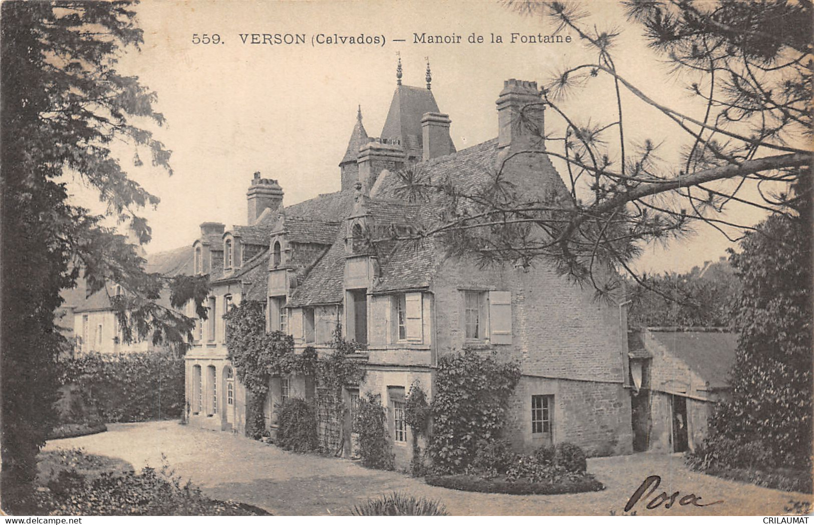 14-VERSON-MANOIR DE LA FONTAINE-N°6027-F/0169 - Autres & Non Classés