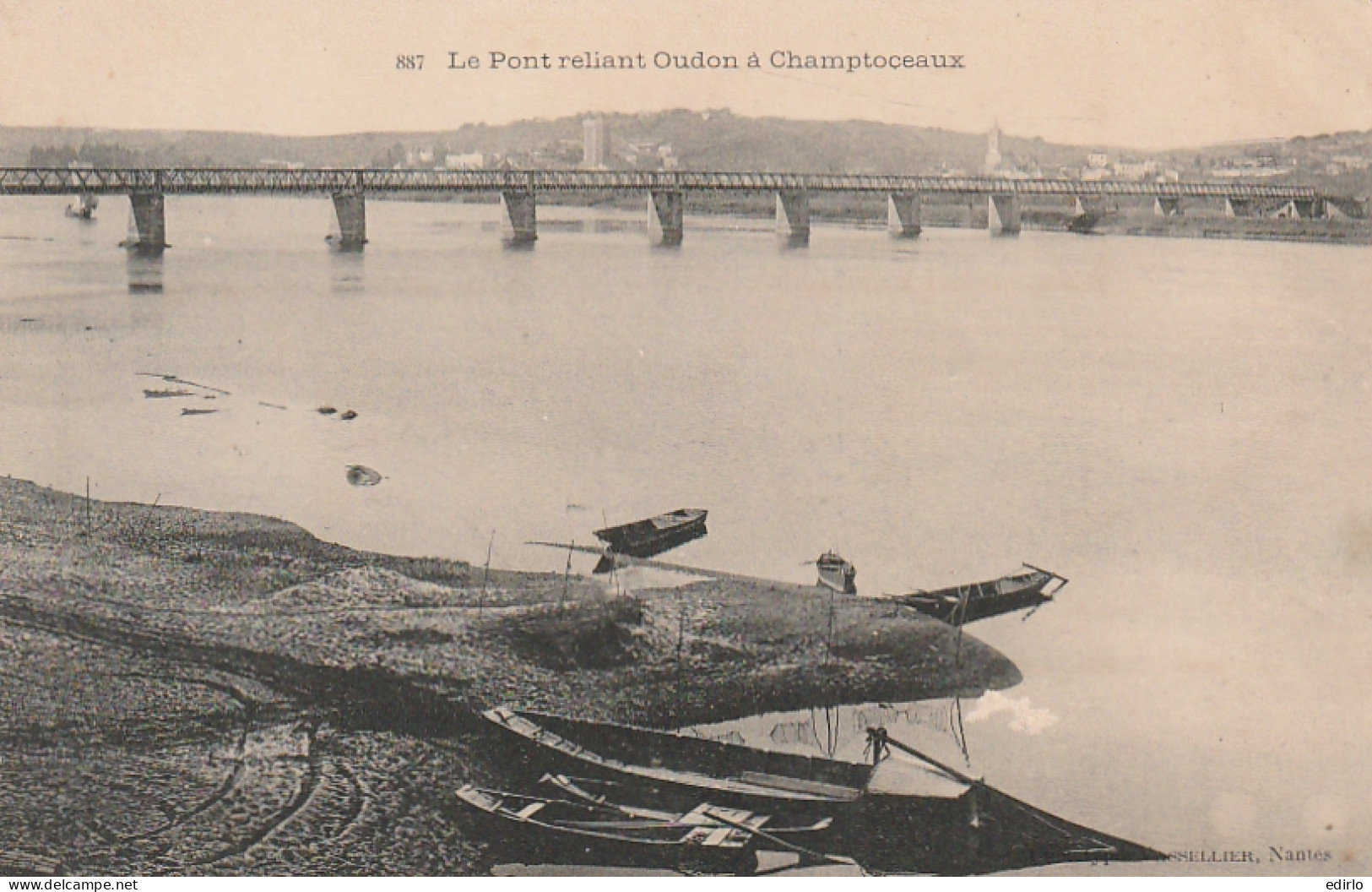 *** 44  ***   Le Pont Reliant Oudon à Champtoceaux --  Neuve TTB  - Oudon