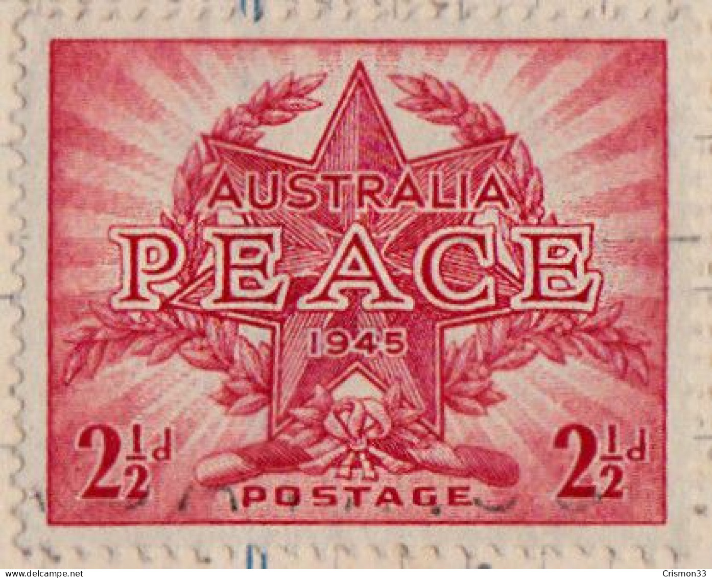 1946 - AUSTRALIA - PAZ - FINAL DE LA II GUERRA MUNDIAL - YVERT 149 - Andere & Zonder Classificatie
