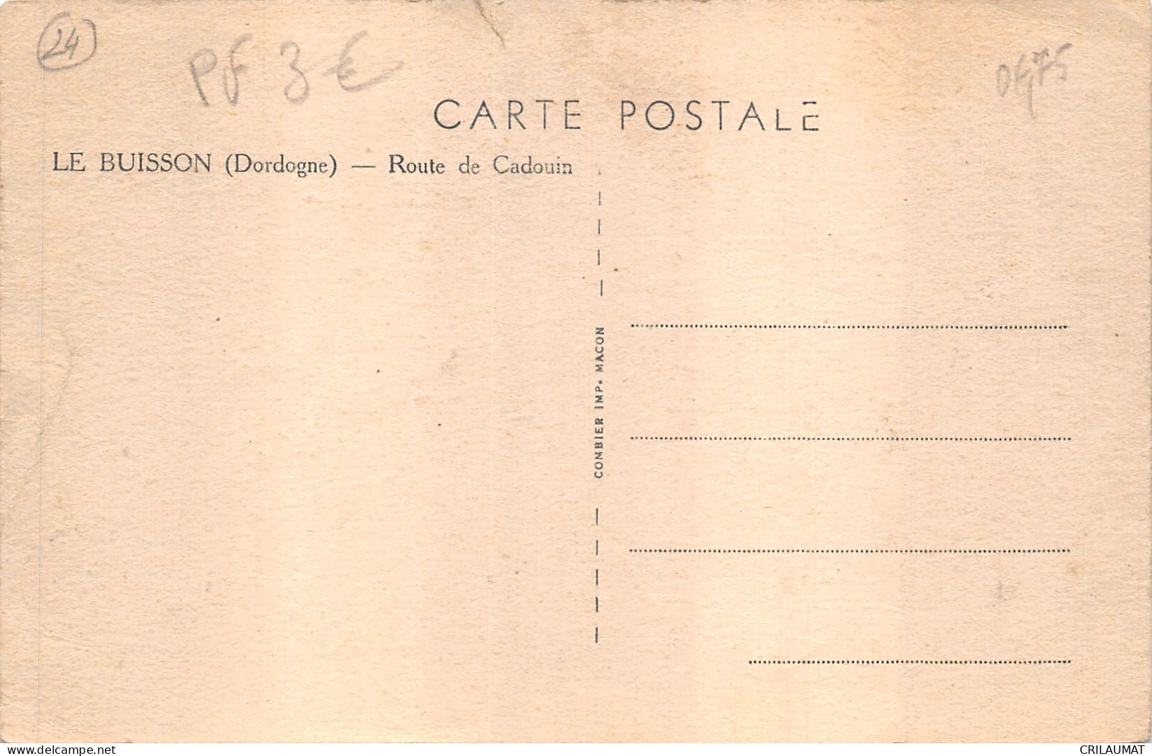 24-LE BUISSON-ROUTE DE CADOUIN-N°6028-B/0295 - Sonstige & Ohne Zuordnung