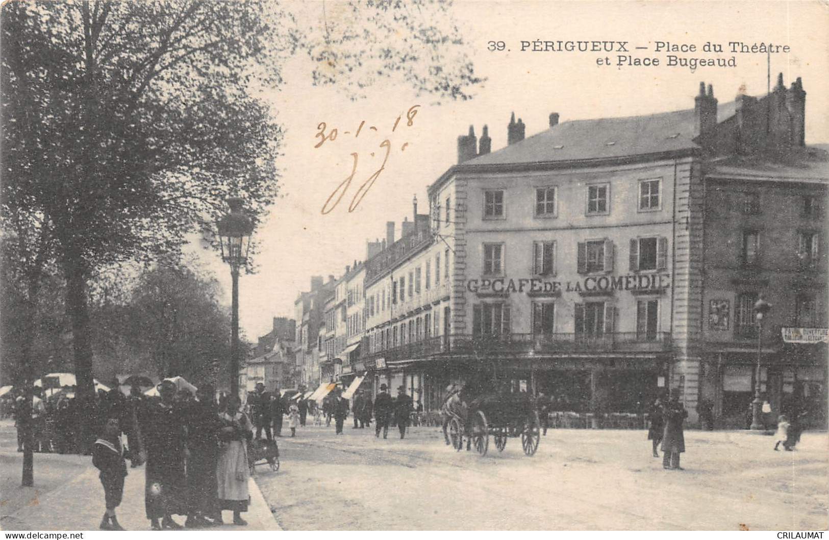 24-PERIGUEUX-PLACE DU THEATRE-N°6028-B/0259 - Périgueux