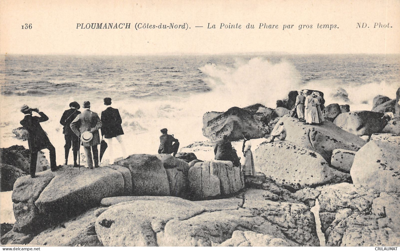 22-PLOUMANACH-POINTE DU PHARE-ANIMEE-N°6028-A/0375 - Ploumanac'h