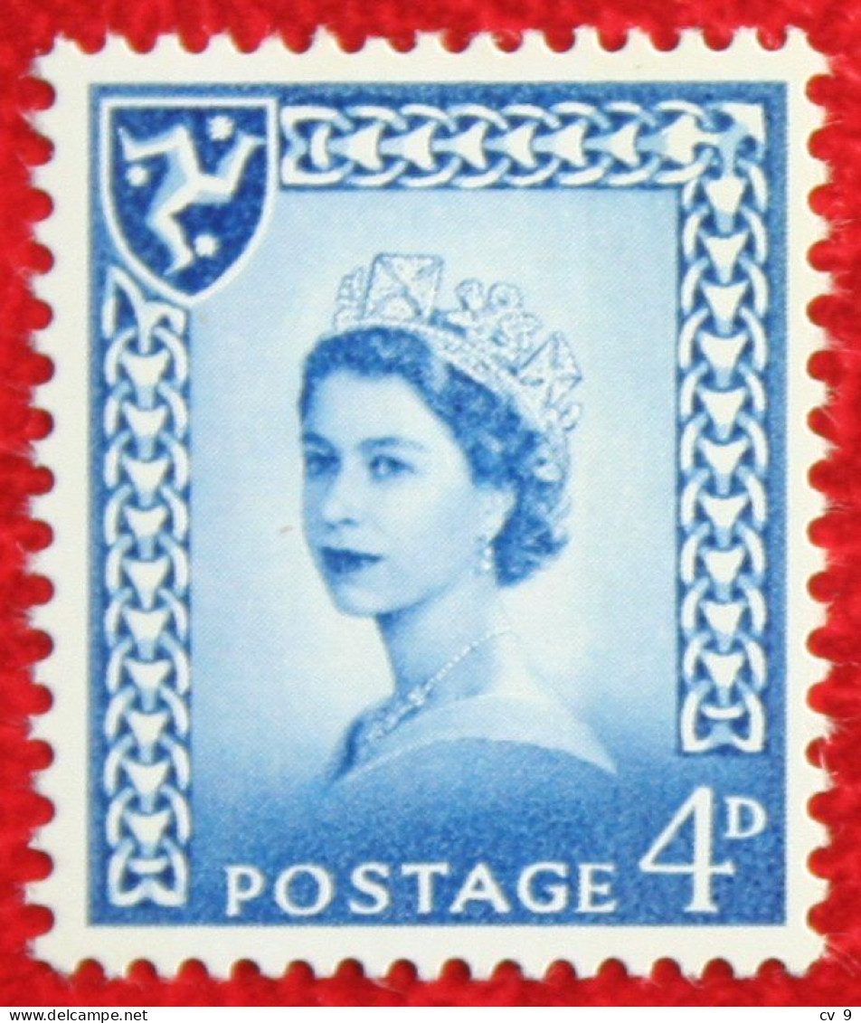 WILDING Phosphors ISLE Of MAN (Mi 3y) 1967 POSTFRIS MNH ** ENGLAND GRANDE-BRETAGNE GB GREAT BRITAIN - Man (Ile De)