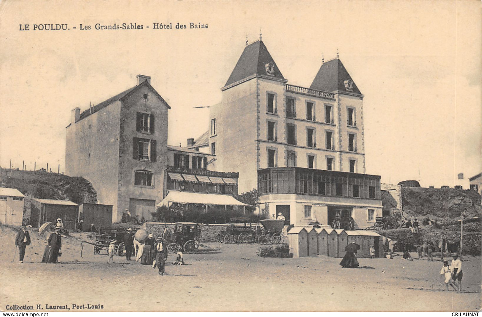 29-LE POULDU-HOTEL DES BAINS-N°6028-D/0359 - Le Pouldu