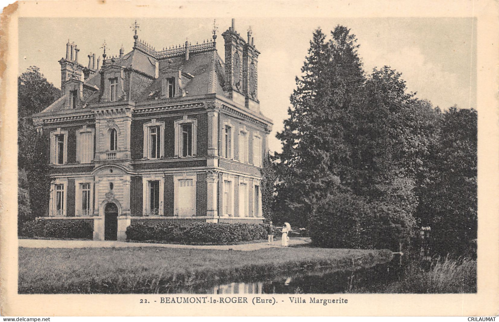 27-BEAUMONT LE ROGER-VILLA MARGUERITE-N°6028-D/0085 - Beaumont-le-Roger