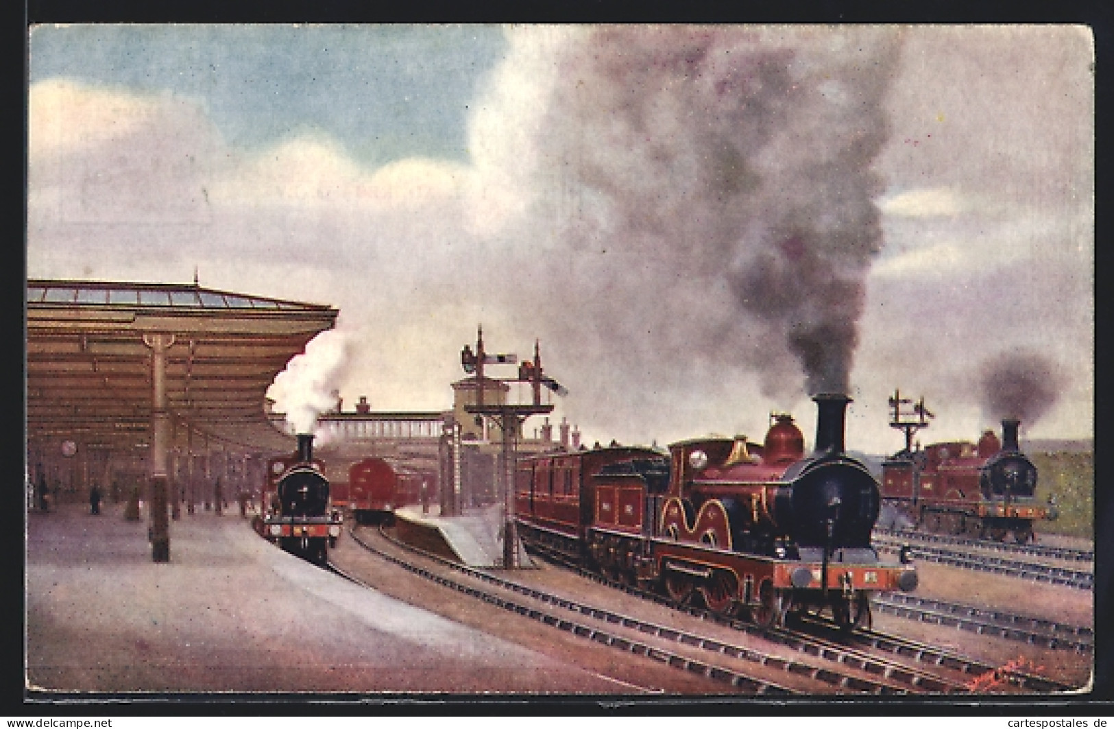 Pc Englische Eisenbahn Gloucester, Midland Railway Station  - Eisenbahnen