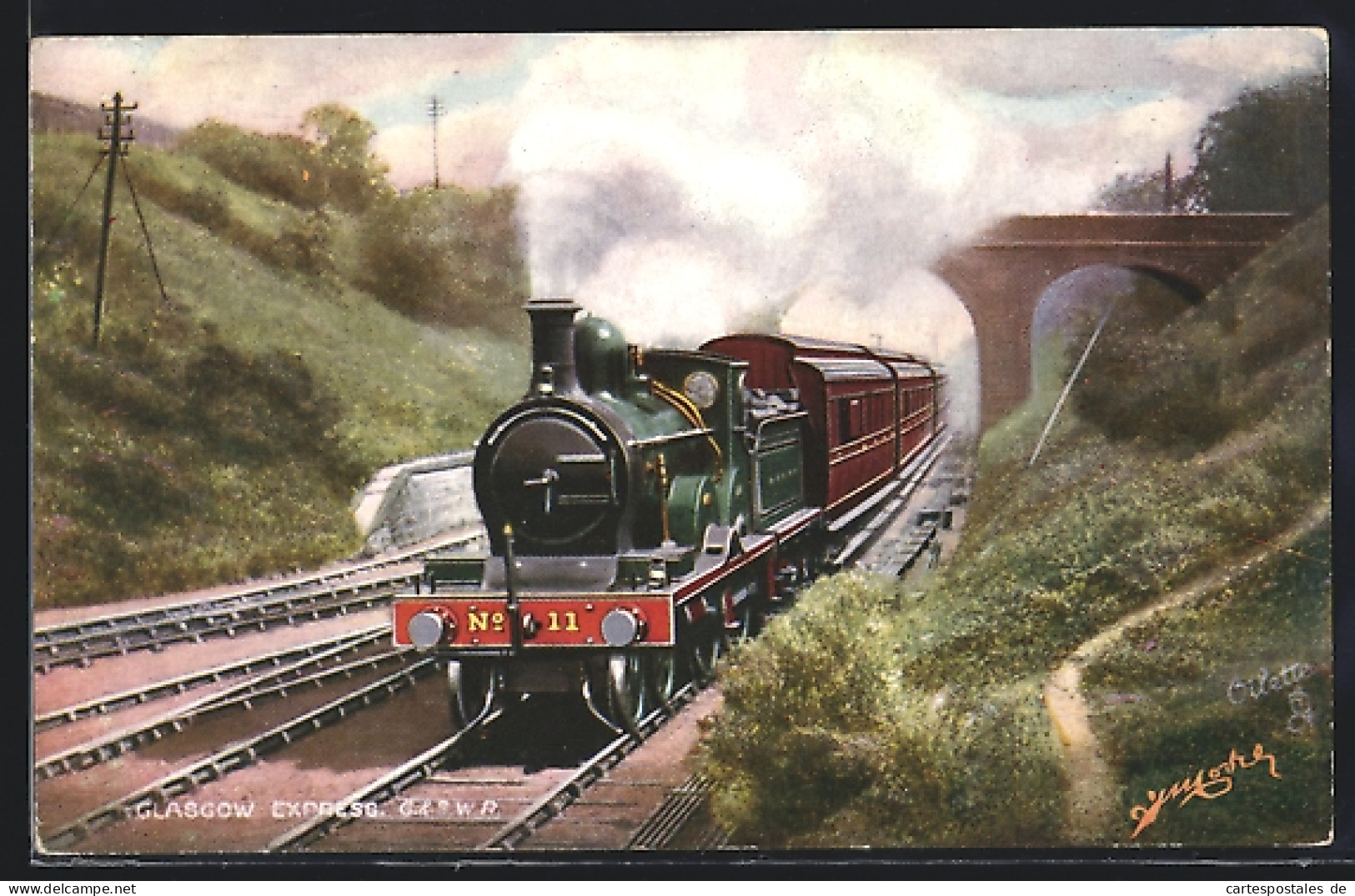 Pc Englische Eisenbahn 11, Glasgow Express, G & SWR  - Eisenbahnen