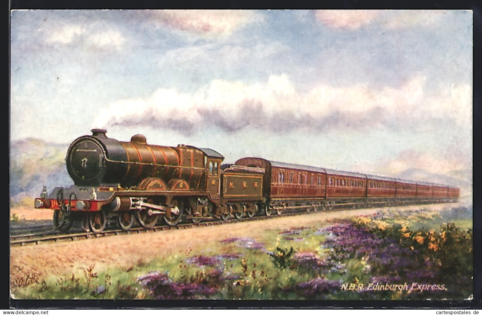 Artist's Pc North British Railway, Edinburgh Express, Englische Eisenbahn  - Eisenbahnen