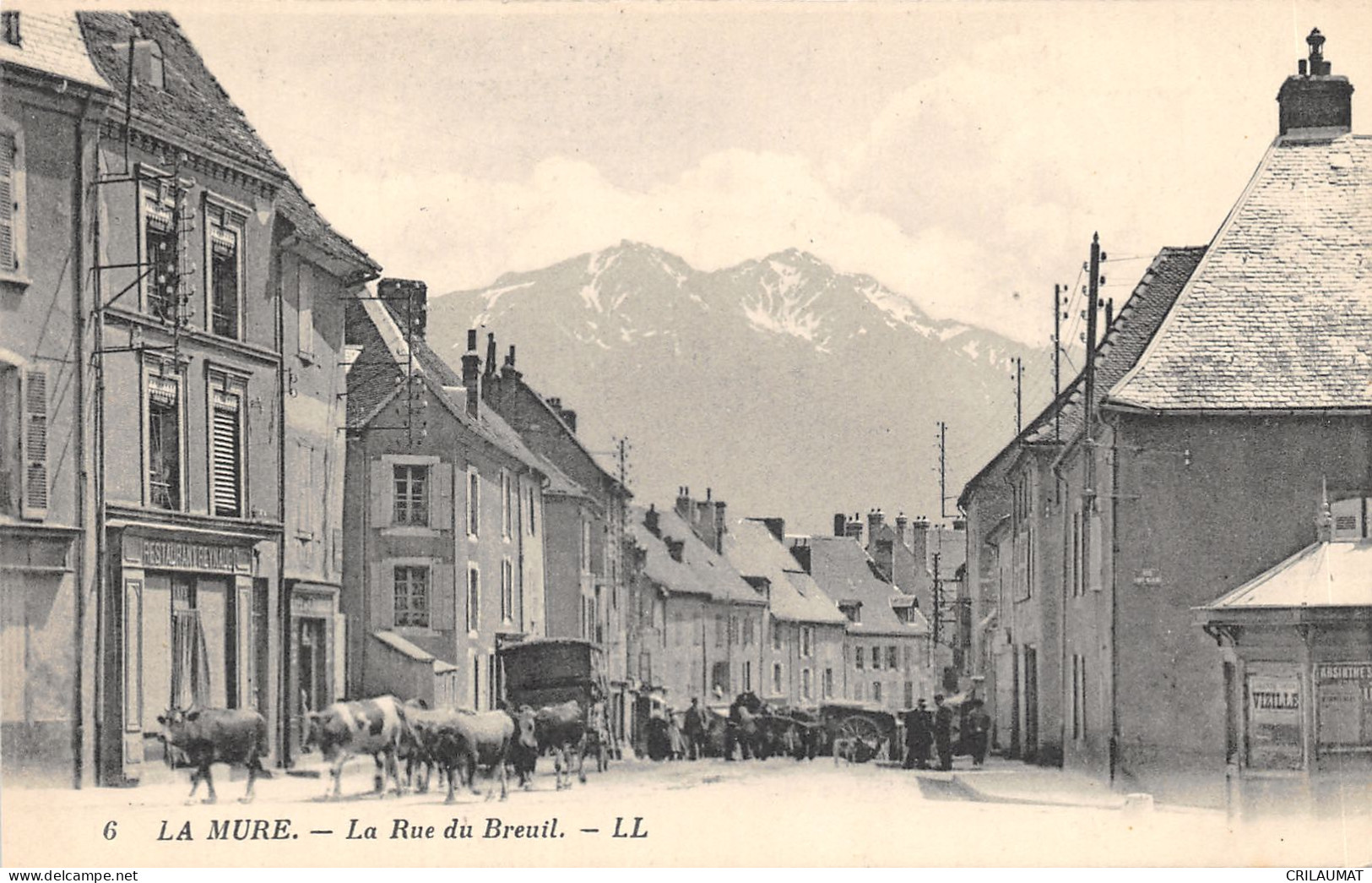 38-LA MURE-TROUPEAU RUE DE BREUIL-N°6028-G/0295 - La Mure