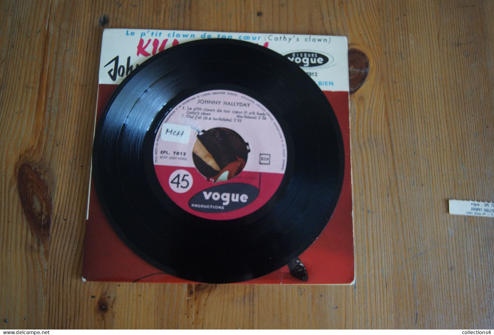 JOHNNY HALLYDAY KILI WATCH EP  1960 VALEUR+     VARIANTE - 45 G - Maxi-Single