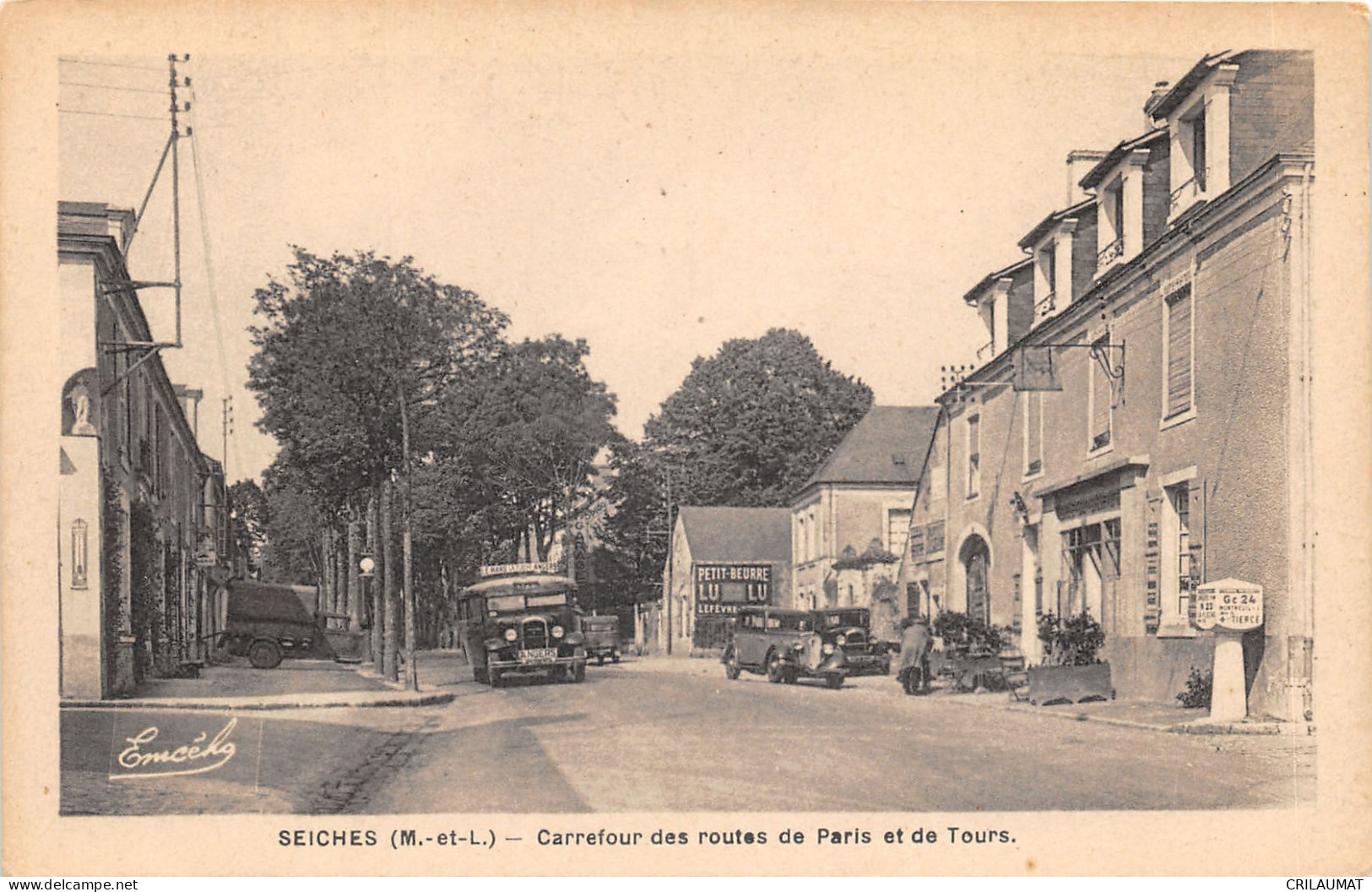 49-SEICHES-ROUTES DE PARIS ET DE TOURS-N°6029-B/0281 - Seiches Sur Le Loir