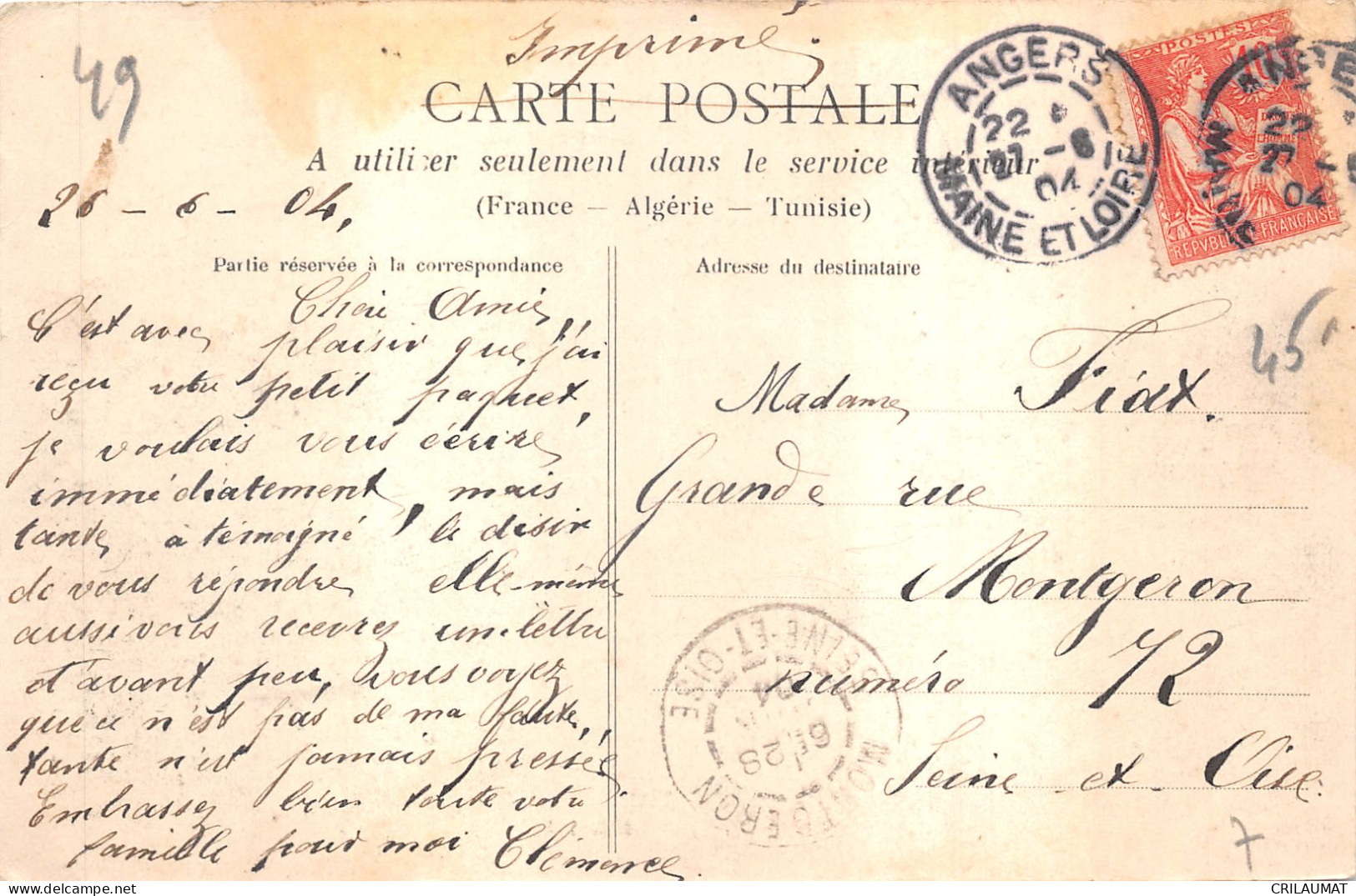 49-LES PONTS DE CE-INONDATION 1904-N°6029-B/0277 - Les Ponts De Ce