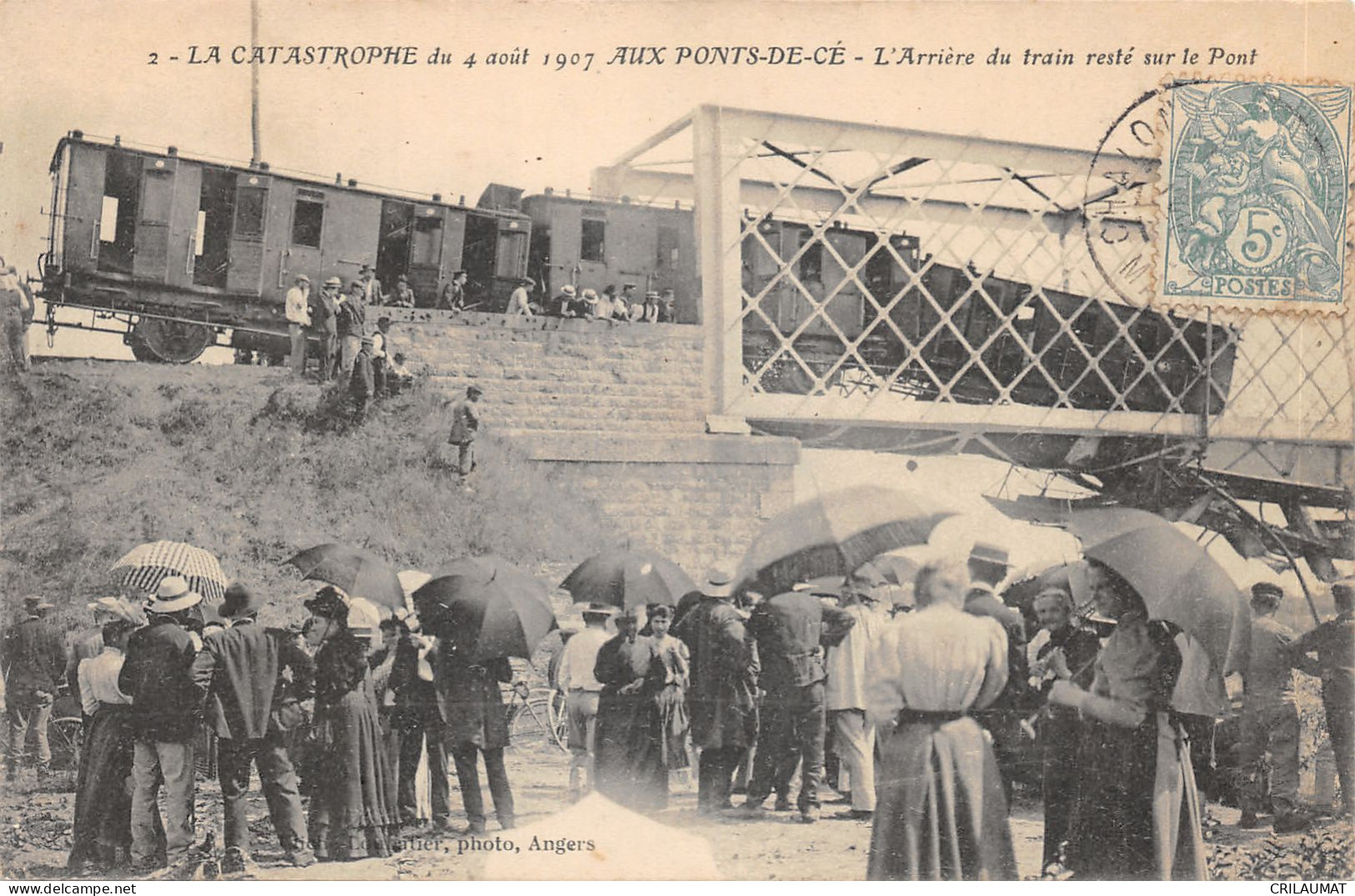 49-LES PONTS DE CE-CATASTROPHE FERROVIERE 1907-N°6029-B/0279 - Les Ponts De Ce