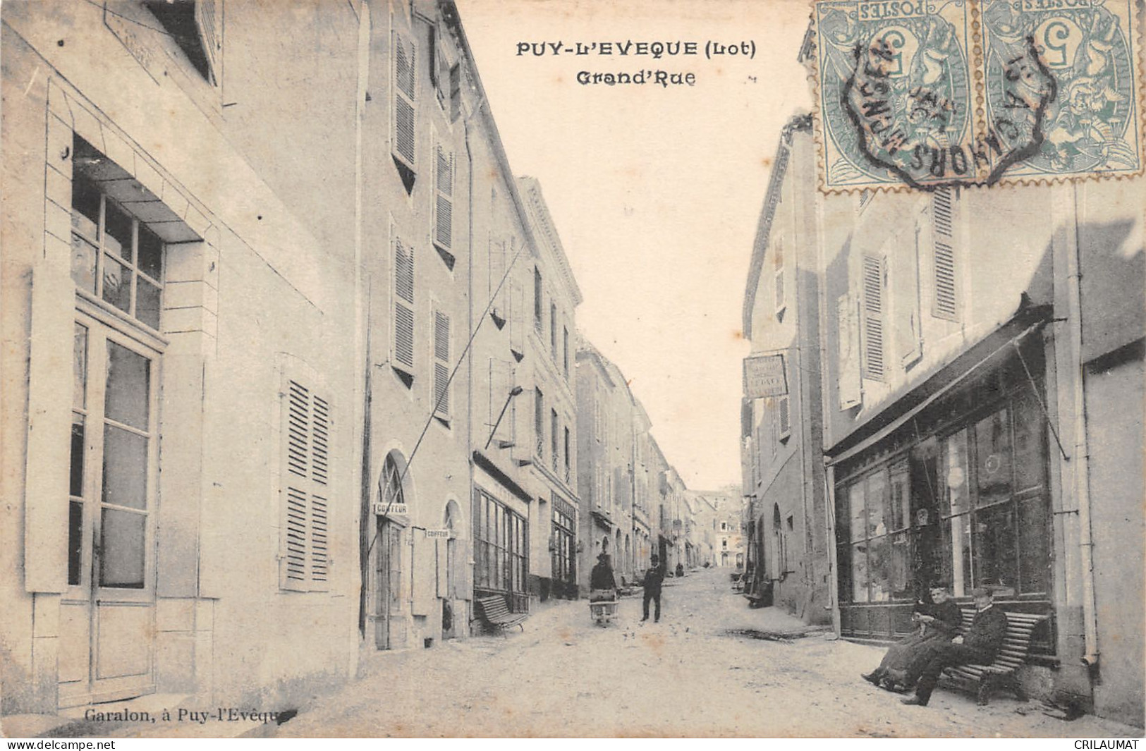 46-PUY L EVEQUE-GRANDE RUE-ANIMEE-N°6029-B/0201 - Other & Unclassified