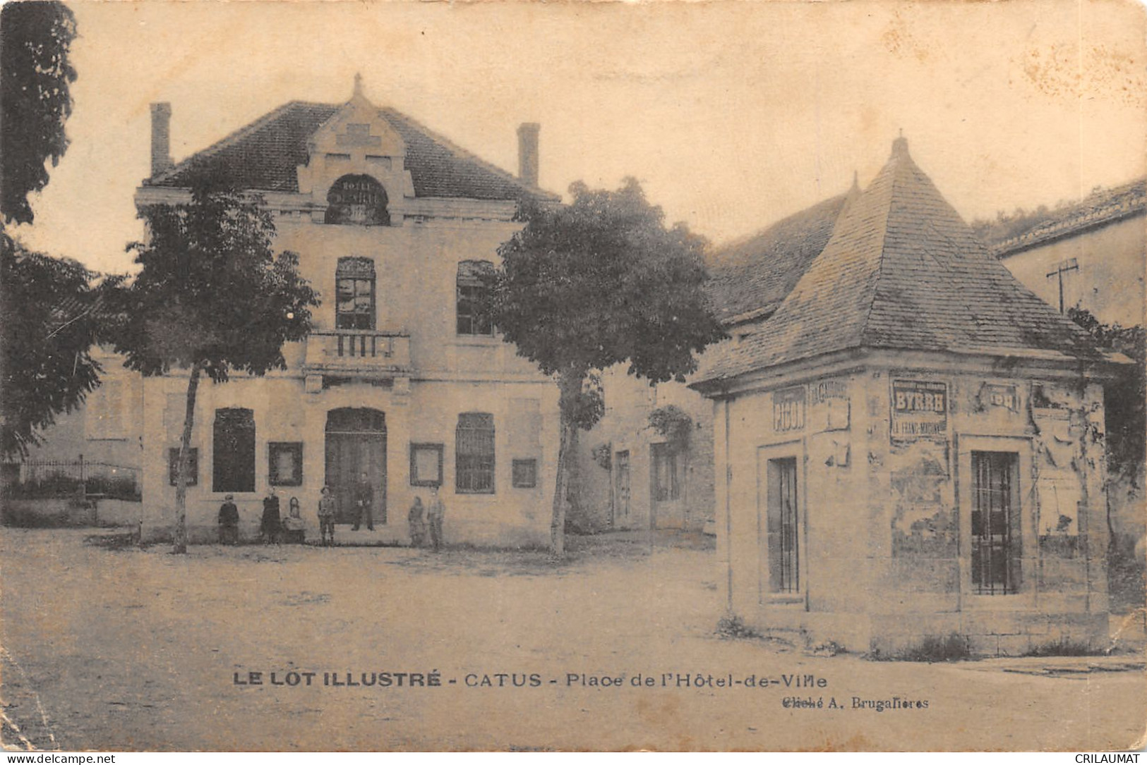 46-CATUS-PLACE DE L HOTEL DE VILLE-N°6029-B/0197 - Other & Unclassified