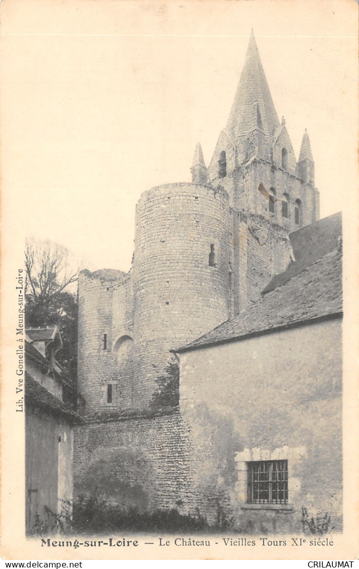 45-MEUNG SUR LOIRE-LE CHATEAU-N°6029-A/0371 - Autres & Non Classés