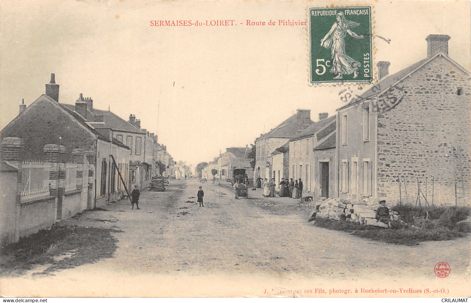 45-SERMAISES DU LOIRET-ROUTE DE PITHIVIERS-N°6029-A/0363 - Autres & Non Classés