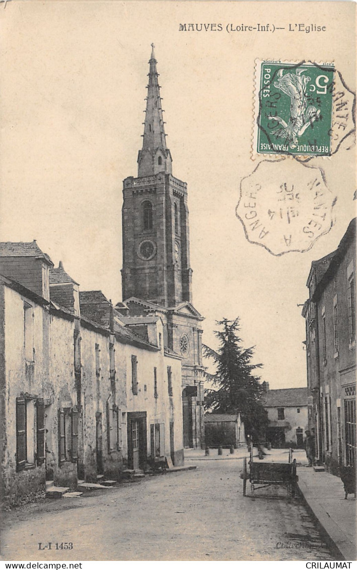 44-MAUVES SUR LOIRE-L EGLISE-N°6029-A/0255 - Mauves-sur-Loire