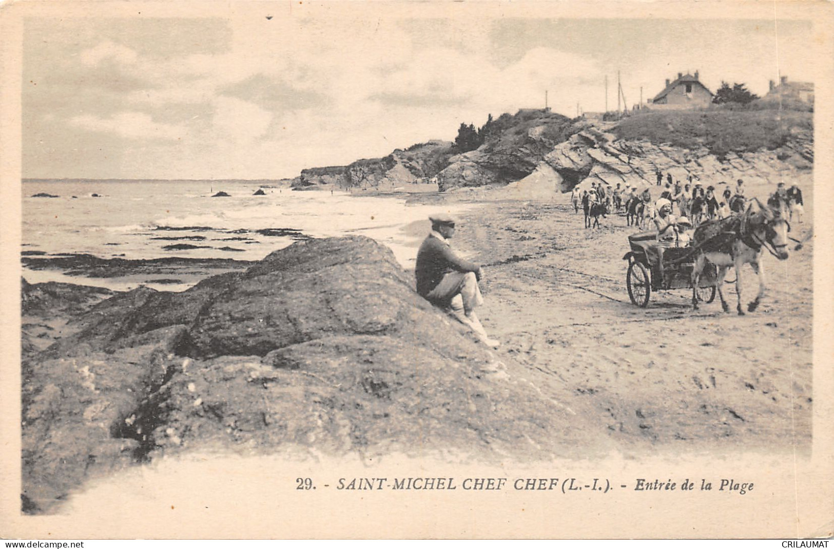 44-SAINT MICHEL CHEF CHEF-ENTREE DE LA PLAGE-ANE-N°6029-A/0003 - Saint-Michel-Chef-Chef