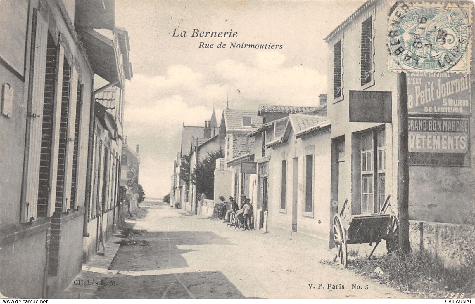 44-LA BERNERIE-RUE DE NOIRMOUTIERS-N°6028-H/0313 - La Bernerie-en-Retz