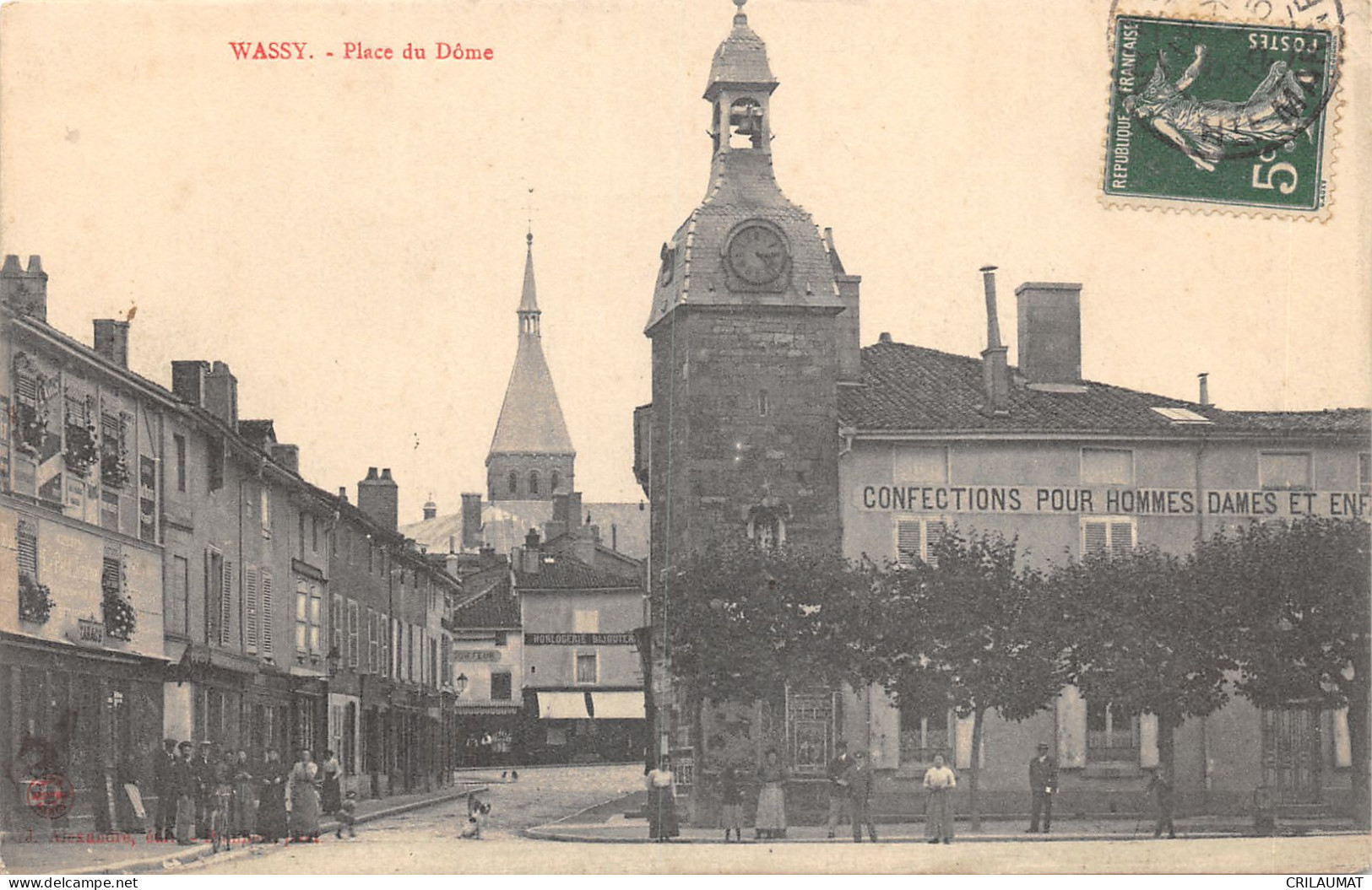 52-WASSY-PLACE DU DOME-N°6029-D/0323 - Wassy