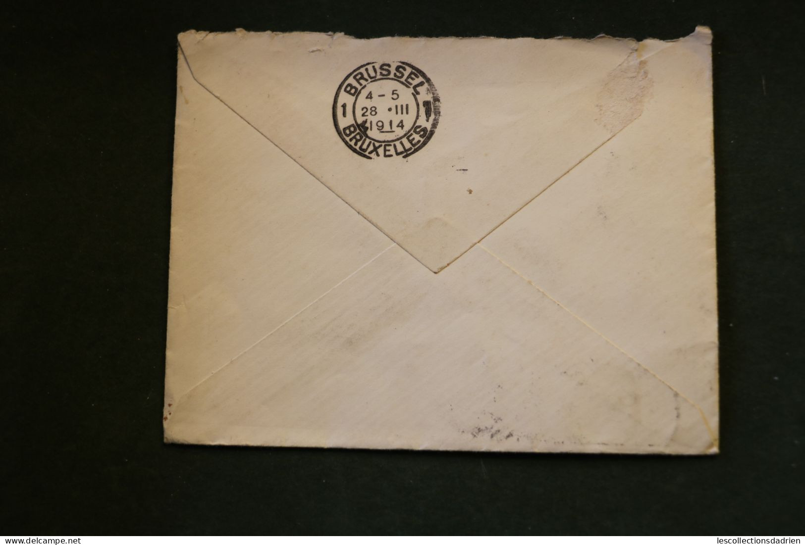 Entier Enveloppe 10 Centimes  Pellens Obl. Sc BIEVRE Vers IXELLES 1914 COB 118 - 1912 Pellens