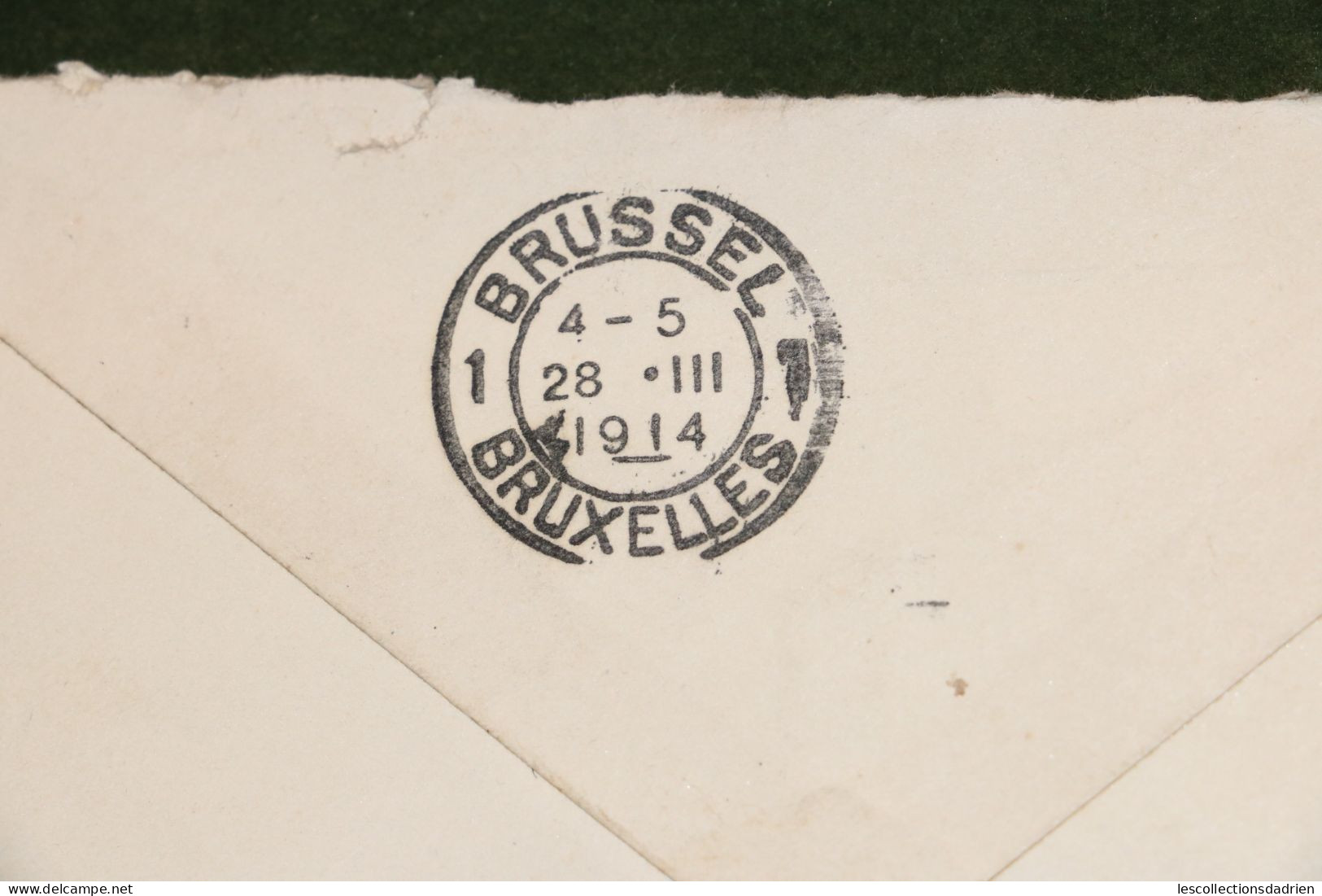 Entier Enveloppe 10 Centimes  Pellens Obl. Sc BIEVRE Vers IXELLES 1914 COB 118 - 1912 Pellens