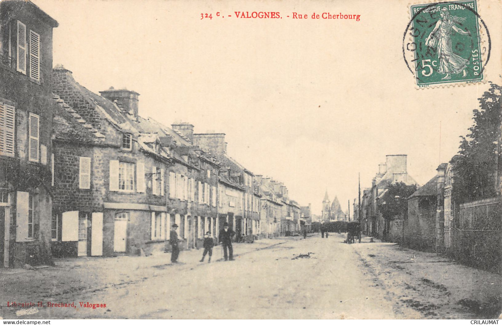 50-VALOGNES-RUE DE CHERBOURG-N°6029-C/0343 - Valognes