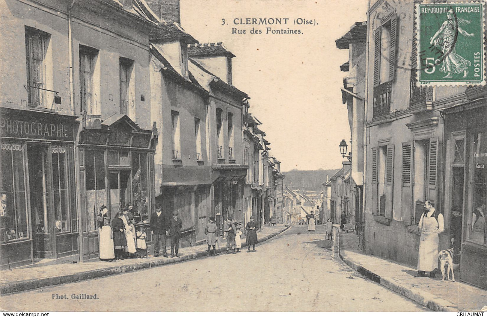 60-CLERMONT-RUE DES FONTAINES-N°6029-G/0291 - Clermont