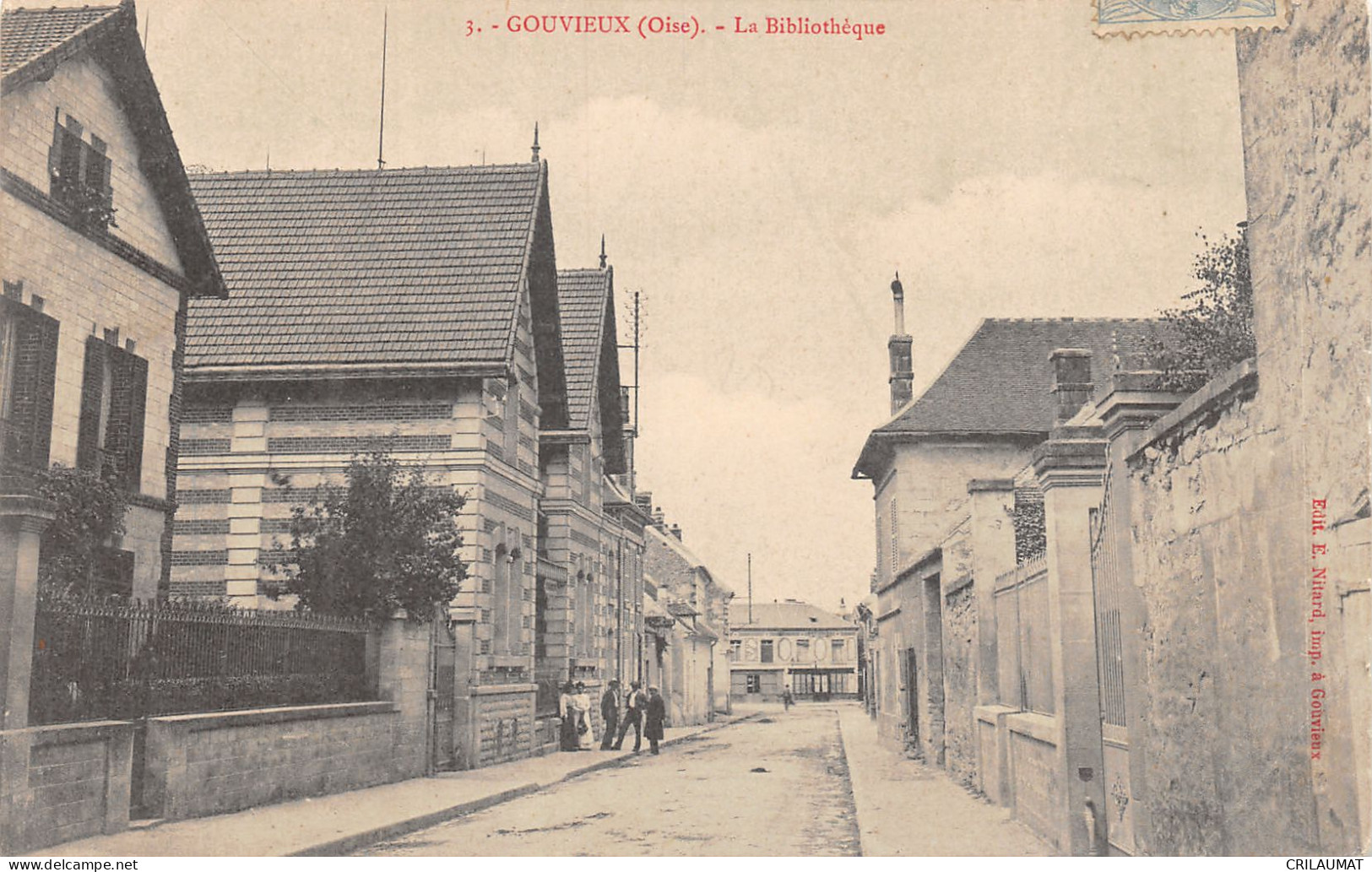 60-GOUVIEUX-LA BIBLIOTHEQUE-N°6029-G/0273 - Gouvieux