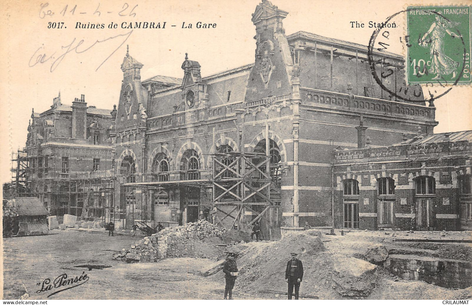 59-CAMBRAI-RUINES DE LA GARE-N°6029-G/0065 - Cambrai