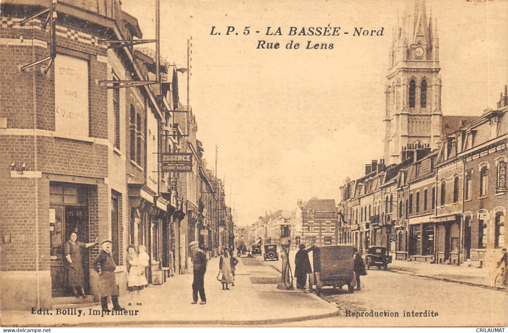 59-LA BASSEE-RUE DE LENS-N°6029-F/0393 - Other & Unclassified