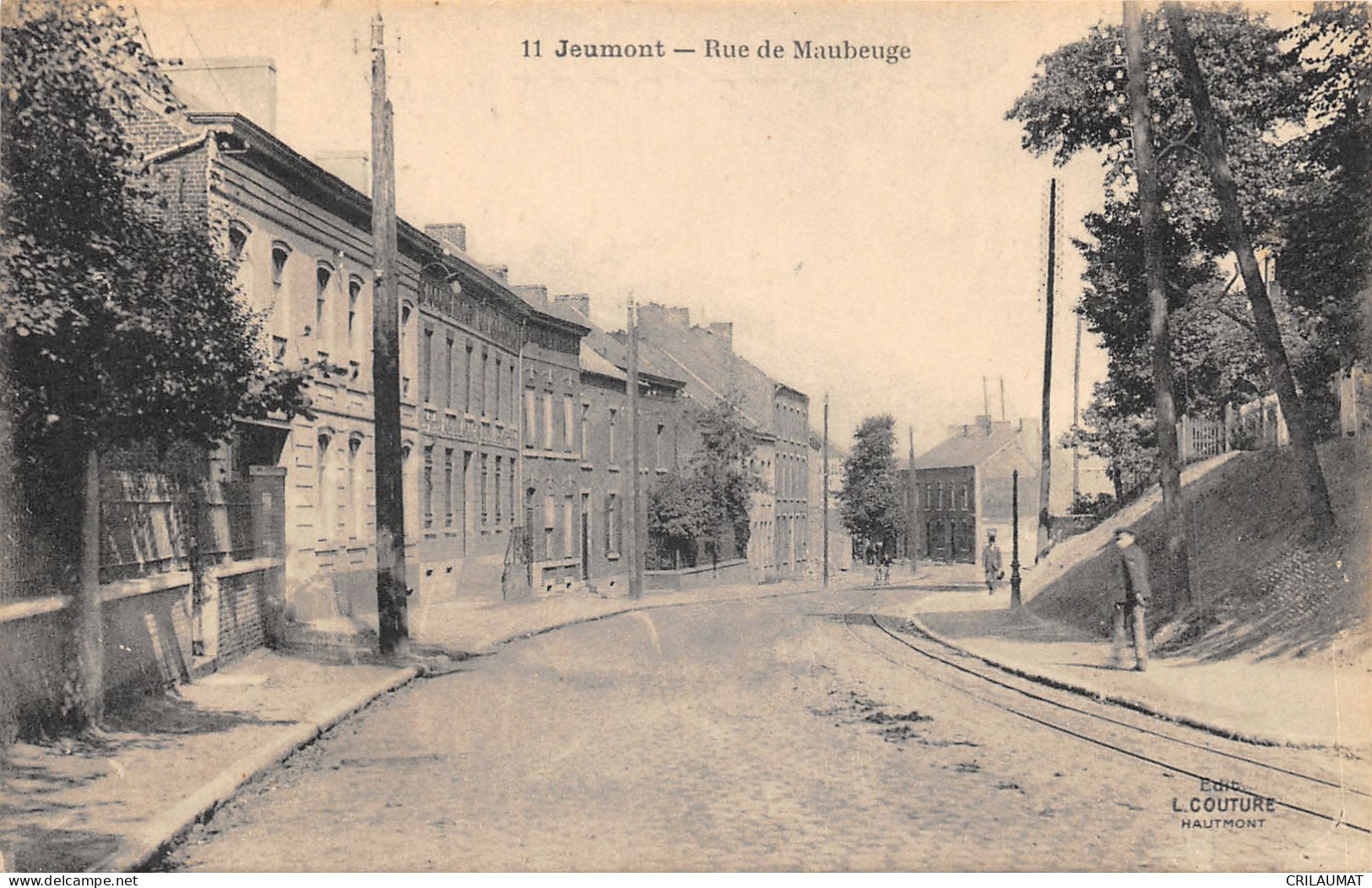 59-JEUMONT-RUE DE MAUBEUGE-N°6029-F/0385 - Jeumont