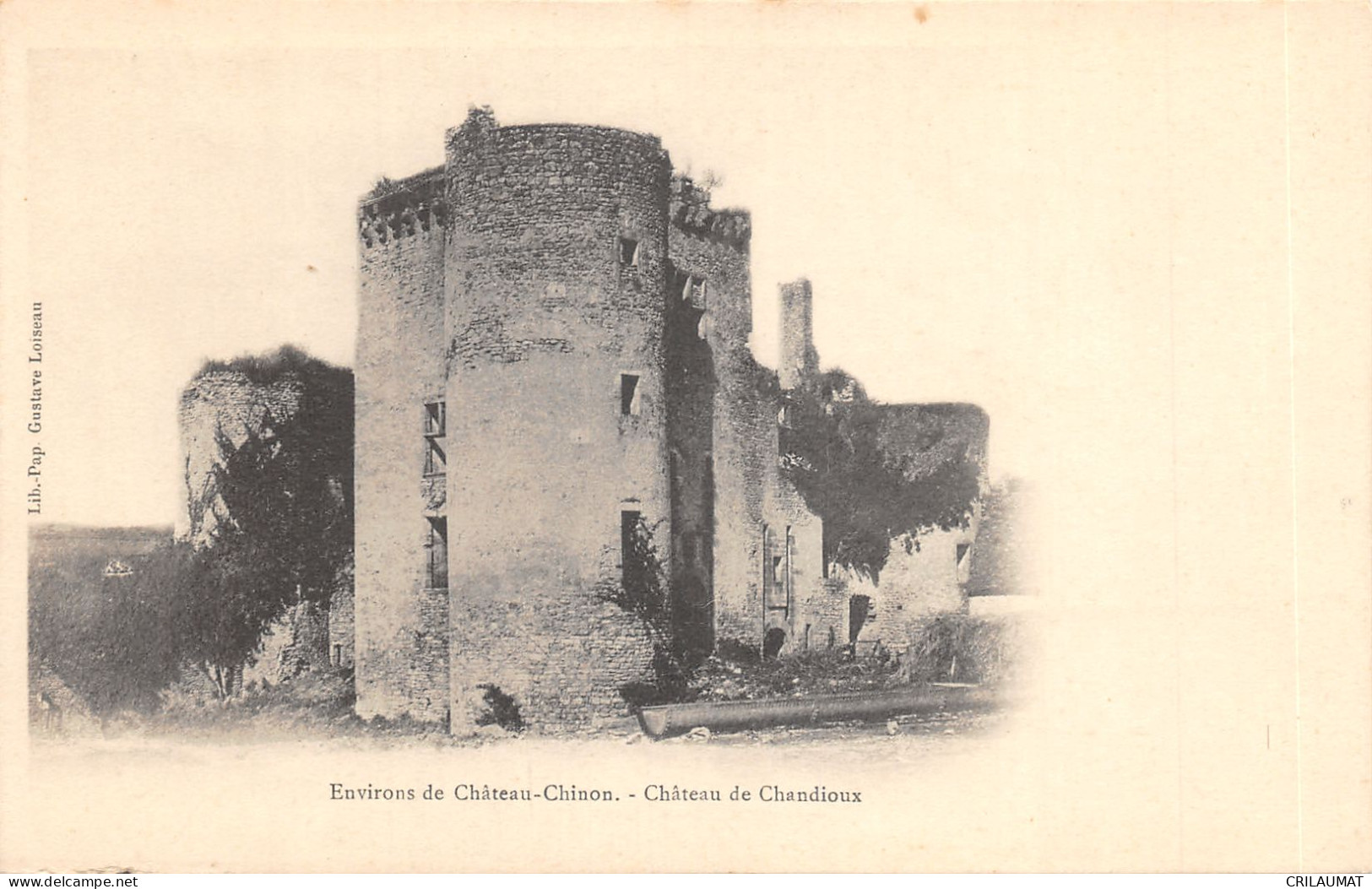 58-CHATEAU CHINON-CHATEAU DE CHANDIOUX-N°6029-F/0291 - Chateau Chinon