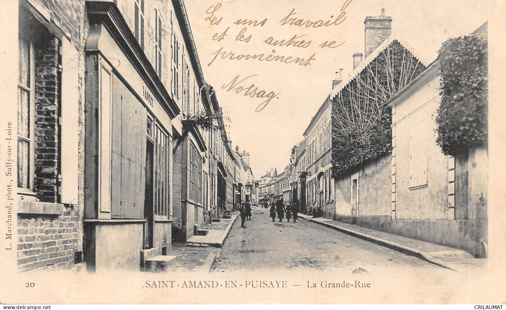 58-SAINT AMAND EN PUISAYE-LA GRANDE RUE-N°6029-F/0211 - Saint-Amand-en-Puisaye