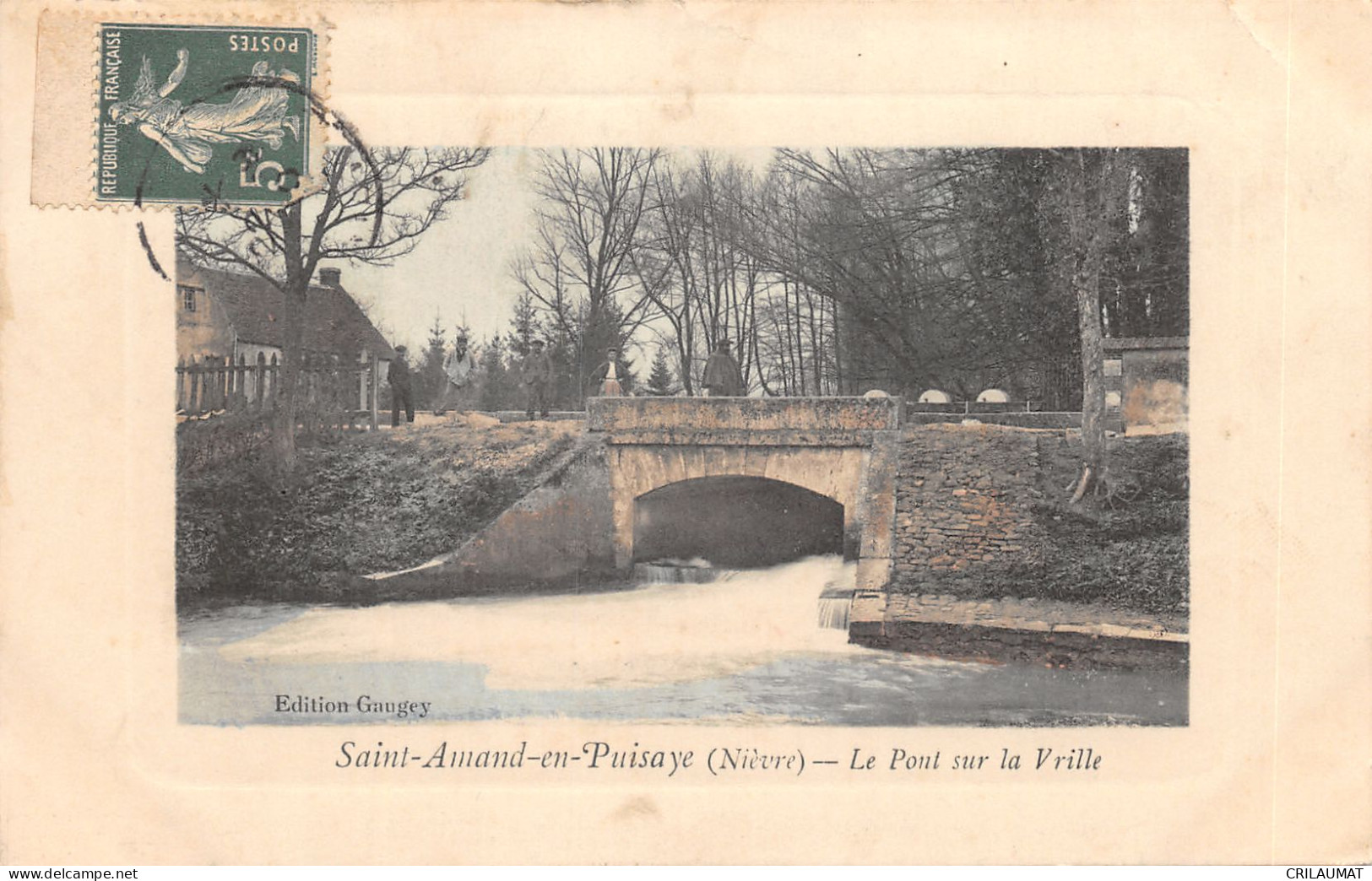 58-SAINT AMAND EN PUISAYE-PONT SUR LA VRILLE-N°6029-F/0135 - Saint-Amand-en-Puisaye