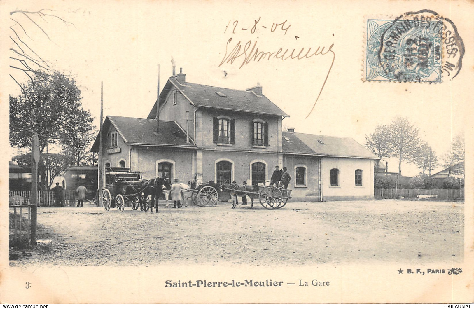 58-SAINT PIERRE LE MOUTIER-LA GARE-N°6029-F/0119 - Saint Pierre Le Moutier