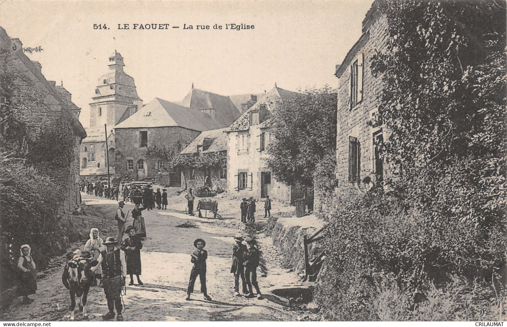 56-LE FAOUET-RUE DE L EGLISE-ANIMEE-N°6029-F/0035 - Le Faouet