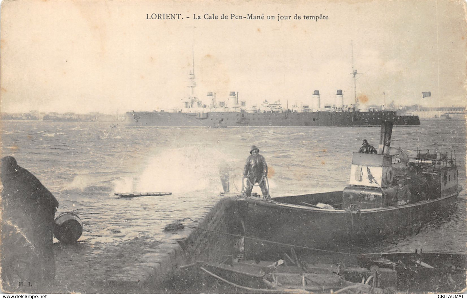 56-LORIENT-CALE DE PEN MANE-TEMPETE-N°6029-E/0373 - Lorient