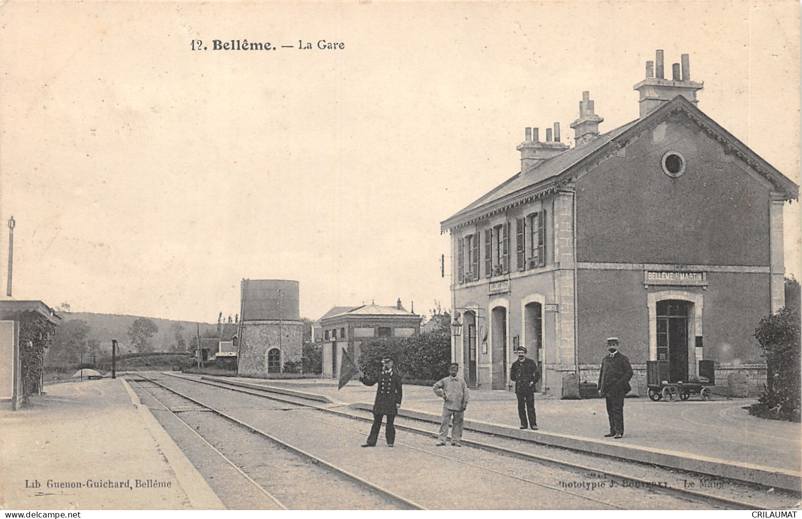 61-BELLEME-LA GARE-CHEF DE GARE-N°6029-H/0381 - Autres & Non Classés