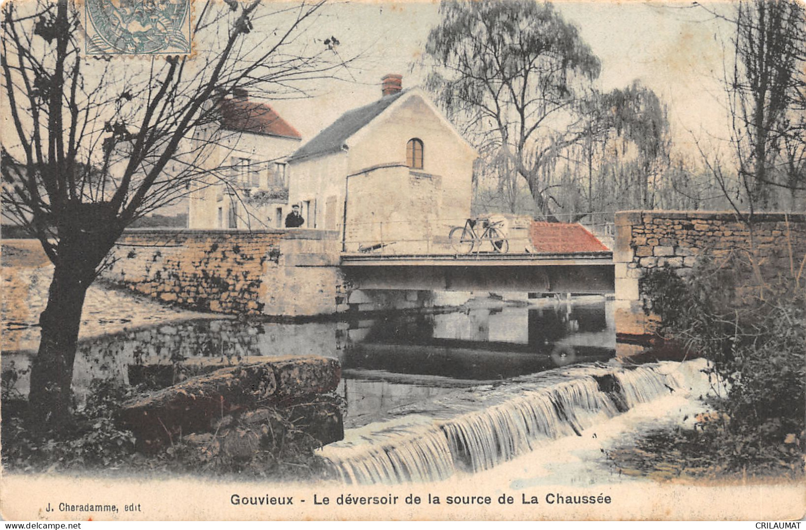 60-GOUVIEUX-DEVERSOIR DE LA SOURCE DE LA CHAUSSEE-N°6029-H/0159 - Gouvieux