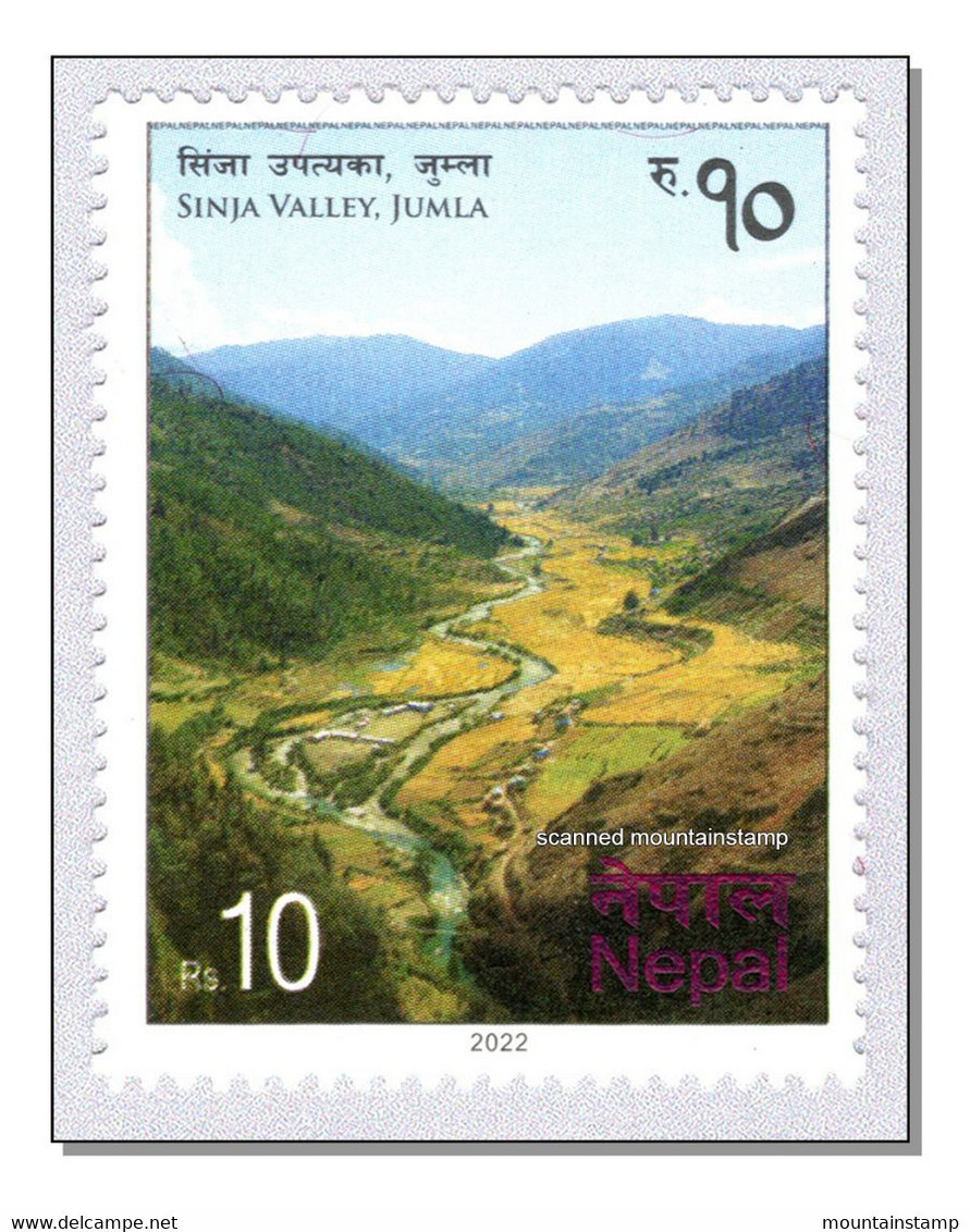 Nepal 2022 (11) Sinja Valley Jumla - Landscape - Hima River - The Ancient Capital City Of The Khasa Kingdom - MNH ** - Nepal