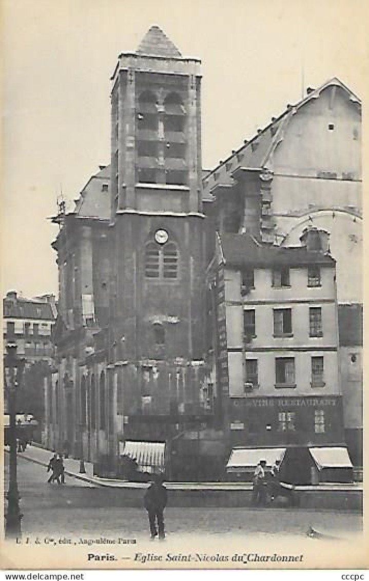 CPA Paris Eglise Saint-Nicolas Du Chardonnet - Arrondissement: 05