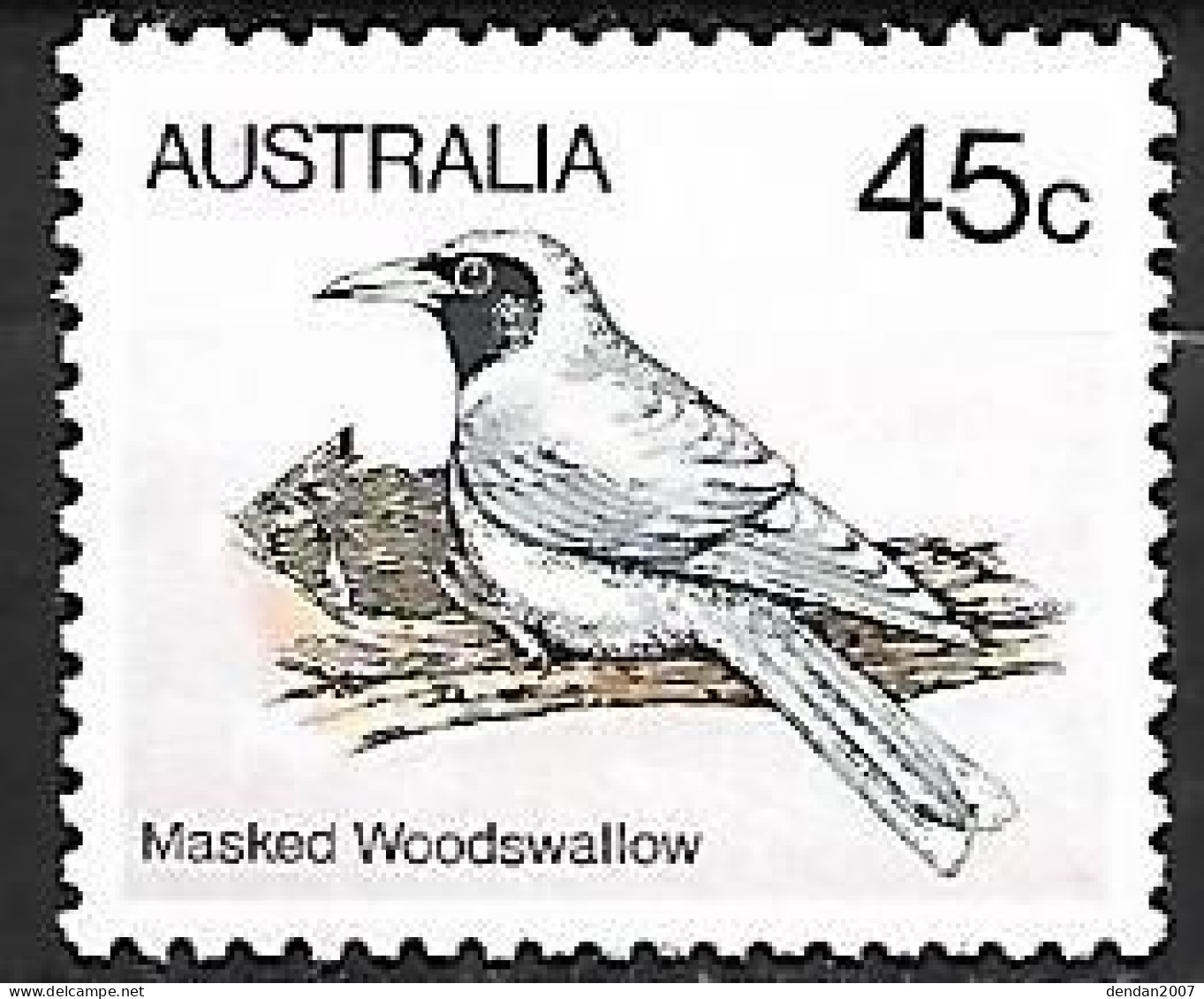 Australia - MNH ** 1980 :    Masked Woodswallow  -  Artamus Personatus - Passereaux